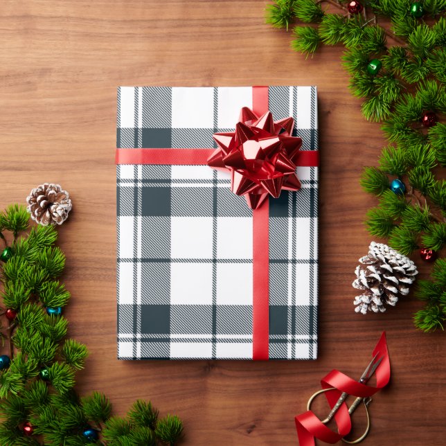 Papel De Presente Plaid Wrapping paper (Presente de Natal)