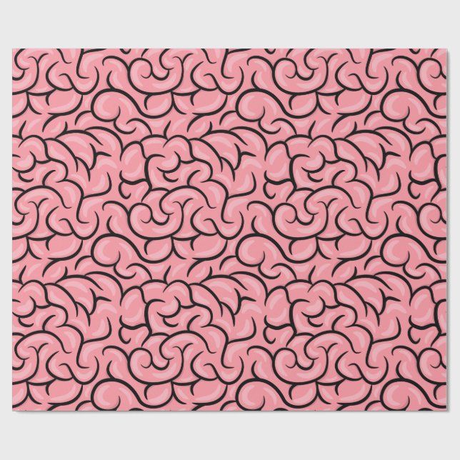 Papel De Presente Plain Brain (Aberto)