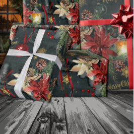 Papel De Presente Planador Natal Feriado Glossy