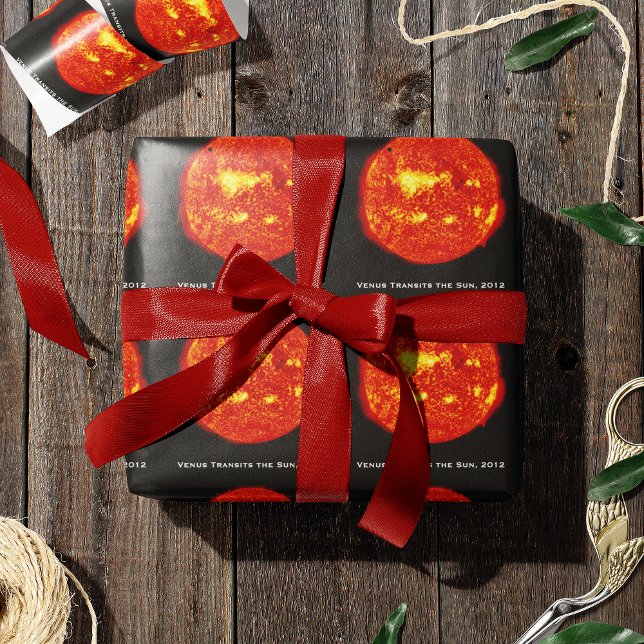 Papel De Presente Planeta Vênus Transita o Sol, Hi-Res (Criador carregado)