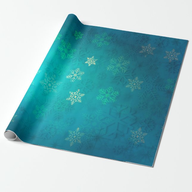 Papel De Presente Plano de fundo das estrelas de Natal (Desenrolado)