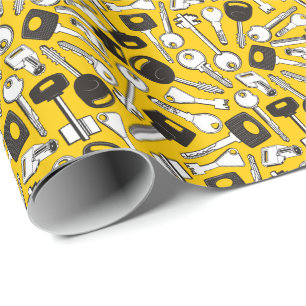 Papel De Presente Plano de Fundo do Conjunto de Chaves