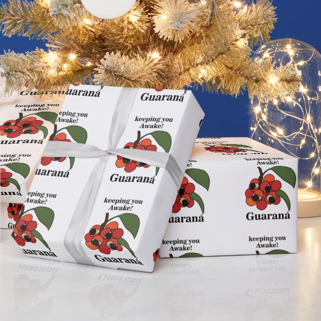 Papel De Presente Planta de Guarana Botânica (Feriados)