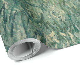 Papel De Presente Planta de Vintage Van Gogh em Auvers com Nuvens de