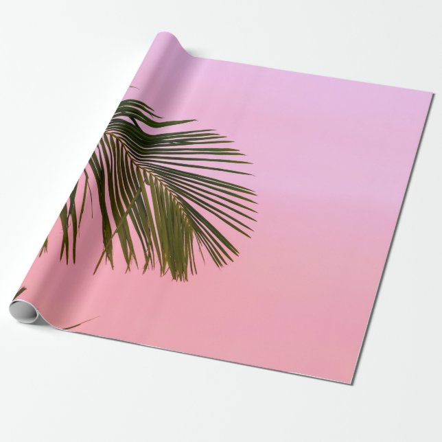 PAPEL DE PRESENTE PLANTA GREEN PALM (Desenrolado)