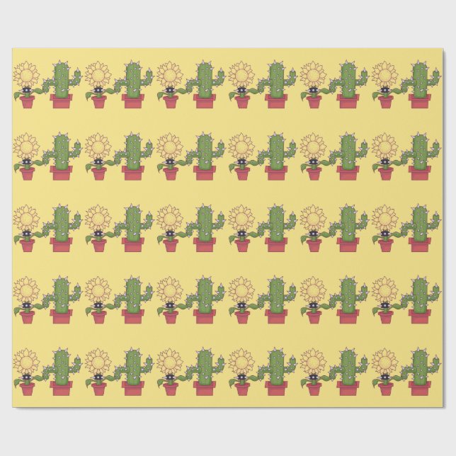 Papel De Presente Plantações (Aberto)