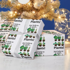 Papel De Presente Plantas Nos Ajudam A Cultivar Plantas