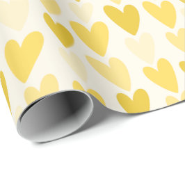 Papel De Presente Playful Hand-Drawn Heart Pattern