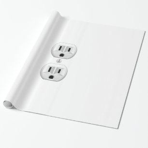 Papel De Presente Plug-elétrico Clique para Personalizar Decor de C