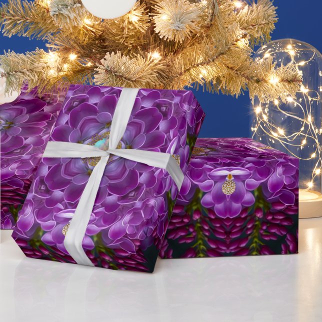 Papel De Presente Plumb Petal Tarde Romântica (Feriados)