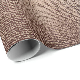 Papel De Presente Pó Metálico Burl de Rosa de Cobre Dourado de Bronz