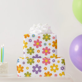 Papel De Presente Poder Floral Groovy