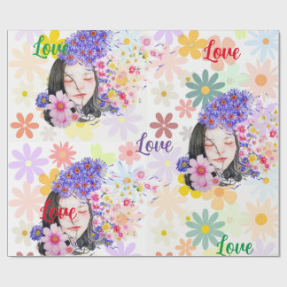 Papel De Presente Poder floral-poder feminino