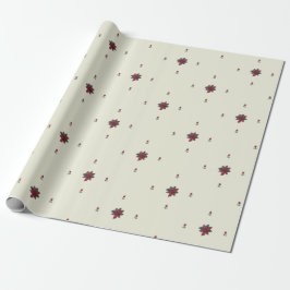 Papel De Presente Poinsettia Wrapping Paper