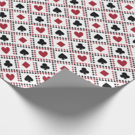 Papel De Presente Poker Card Theme Wrapping Paper
