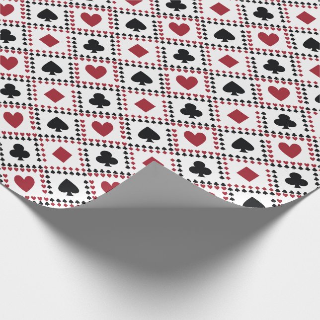 Papel De Presente Poker Card Theme Wrapping Paper (Ponta)