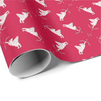 Papel De Presente Polar Bear Cupids Wrapping Paper