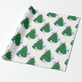 Papel De Presente Polar Bear Natal