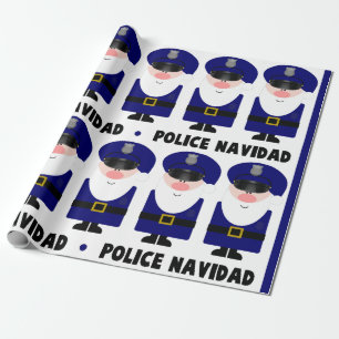 Papel De Presente Polícia Navidad