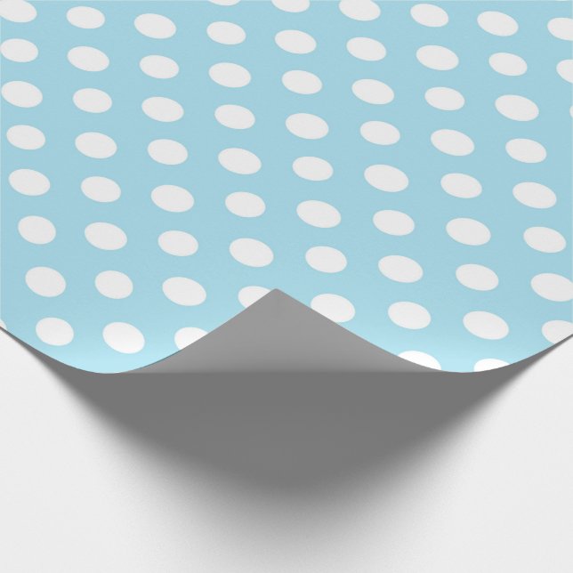 Papel De Presente Polkadot Moderno Menino Bonito (Ponta)
