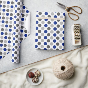 Papel De Presente Polkadots - Cores de Sinalizador do Orgulho Greyge