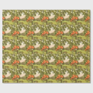 Papel De Presente Pomar de Laranja Antigo