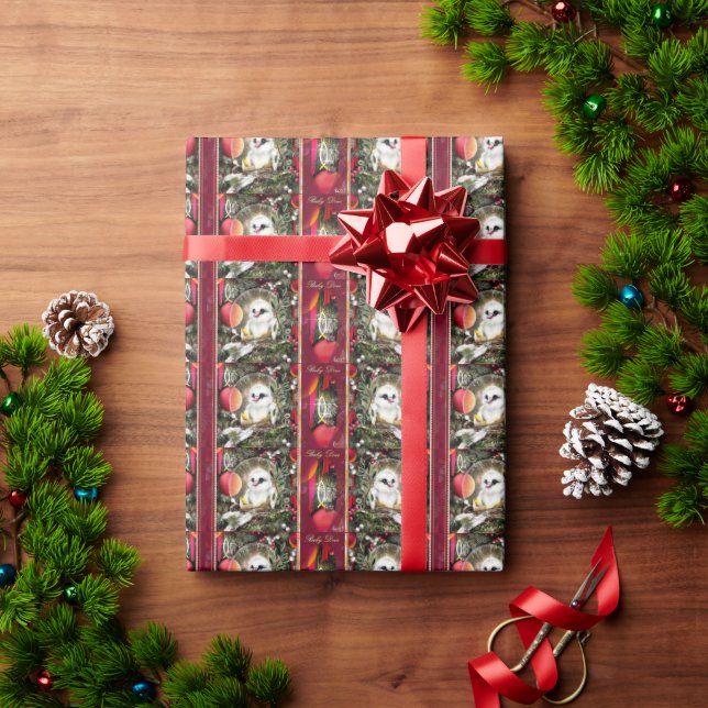 Papel De Presente Pomba Bebê (Presente de Natal)