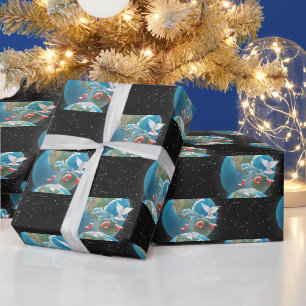 Papel De Presente Pomba Branca Com ALEGRIA Na Terra