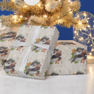 Papel De Presente Ponteiro de neve alemão com faisão de neve