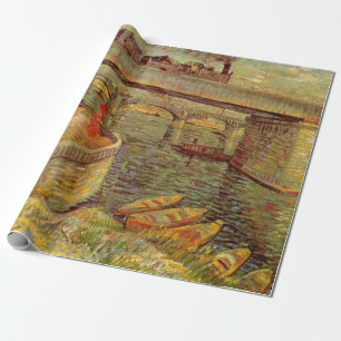 Papel De Presente Pontes Sobre o Sena, Asnieres por Vincent van Gogh