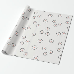 Papel De Presente Ponto Orgânico Abstrato Rosa Pálido Empoeirado