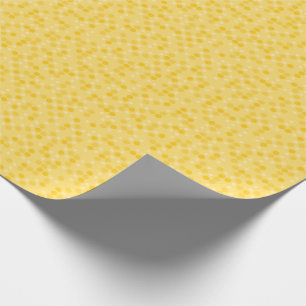 Papel De Presente Pontos Amarelos Polka