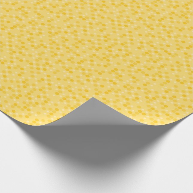 Papel De Presente Pontos Amarelos Polka (Ponta)