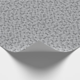 Papel De Presente Pontos Cinza
