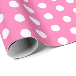 Papel De Presente Pontos Coloridos Padrão Alegre Cores Vibrantes