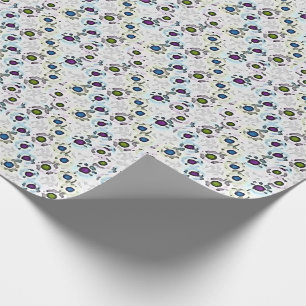 Papel De Presente Pontos de Aquarela