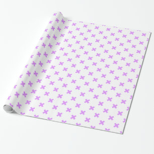 Papel De Presente Pontos de cruz em branco