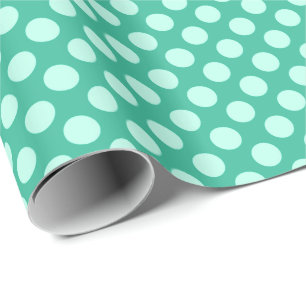 Papel De Presente Pontos de meados do século - Cores da terra, turqu