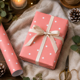 Papel De Presente Pontos de Salmão 
