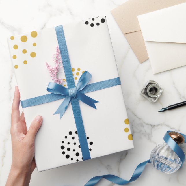 Papel De Presente Pontos Elegantes de 30 polegadas x 60 pés brilhant (Presentear)
