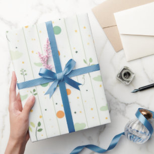 Papel De Presente Pontos Inferiores e Abstrato