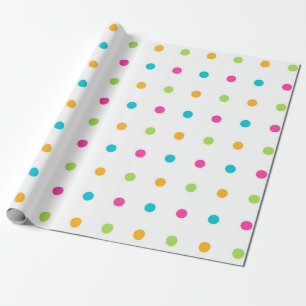 Papel De Presente Pontos Polka
