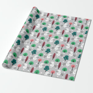 Papel De Presente Poodle no parque Wrapping Paper