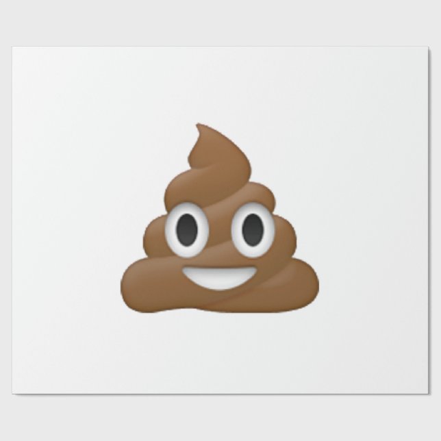 Papel De Presente Poop - Emoji (Aberto)