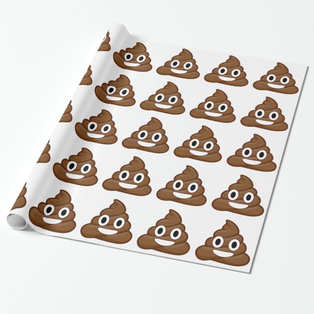 Papel De Presente poop emoji (Desenrolado)