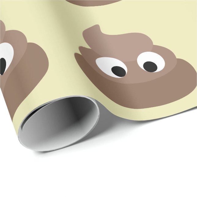Papel De Presente POOP FUNNY Birthday WRAPPING PAPER (Ponta do rolo)