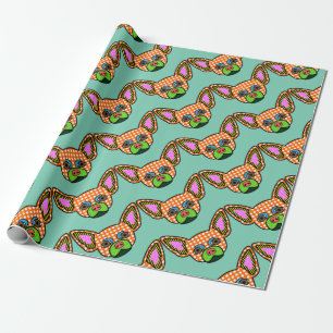 Papel De Presente Pop art da chihuahua
