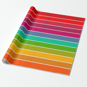 Papel De Presente Pop Art Stripes