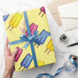 Papel De Presente Pop Gêmeos Picles Ice Lolly Lollies Summertime