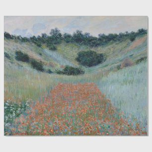 Papel De Presente Poppy Field em Hollow próximo a Giverny Monet